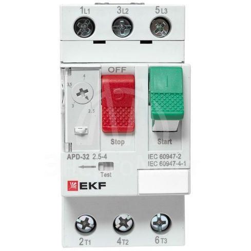 Выключатель автоматический для защиты двигателя АПД-32 2.5-4А EKF apd-me-4.0