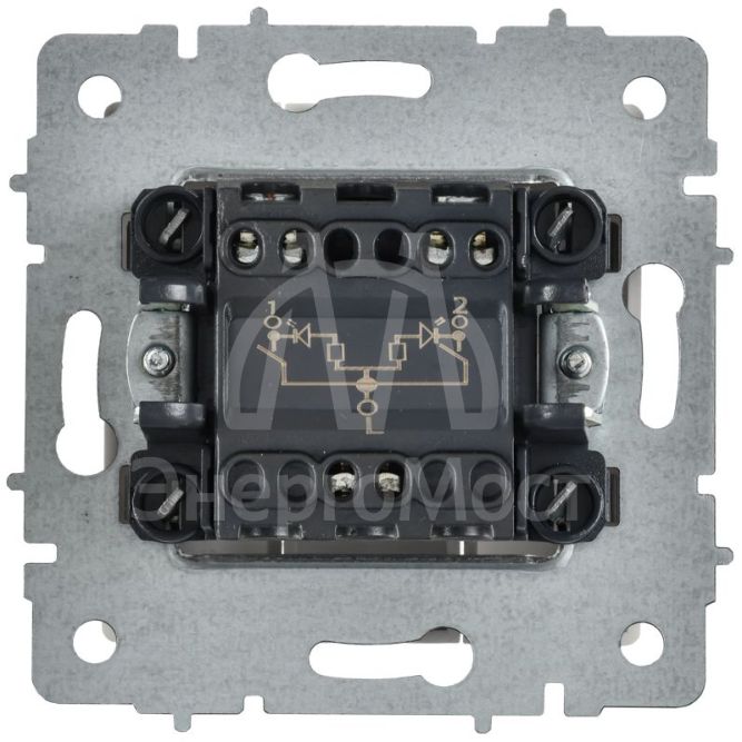 Выключатель 2-кл. СП BRITE ВС10-2-1-БрАБ 10А с индикацией механизм арктич. бел. IEK BR-V20-1-10-K91