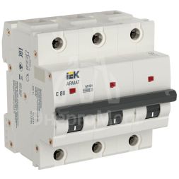 Выключатель автоматический модульный 3п C 80А M10H ARMAT IEK AR-M10H-3-C080