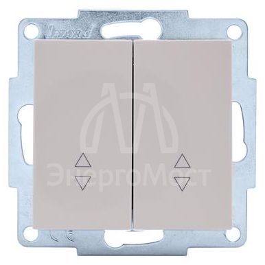 Механизм выключателя проходн. 2-кл.СП VESNA проходной двойной кремов. LEZARD 742-0388-106