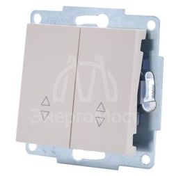 Механизм выключателя проходн. 2-кл.СП VESNA проходной двойной кремов. LEZARD 742-0388-106