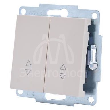 Механизм выключателя проходн. 2-кл.СП VESNA проходной двойной кремов. LEZARD 742-0388-106