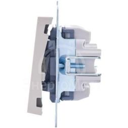 Механизм выключателя проходн. 2-кл.СП VESNA проходной двойной кремов. LEZARD 742-0388-106