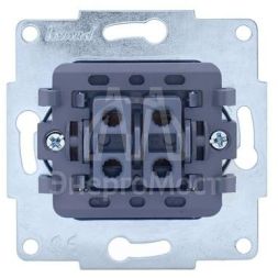 Механизм выключателя проходн. 2-кл.СП VESNA проходной двойной кремов. LEZARD 742-0388-106