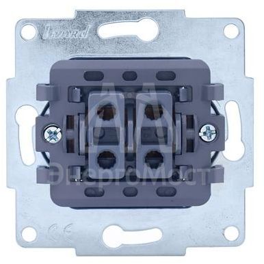 Механизм выключателя проходн. 2-кл.СП VESNA проходной двойной кремов. LEZARD 742-0388-106