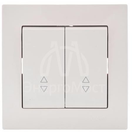 Механизм выключателя проходн. 2-кл.СП VESNA проходной двойной кремов. LEZARD 742-0388-106