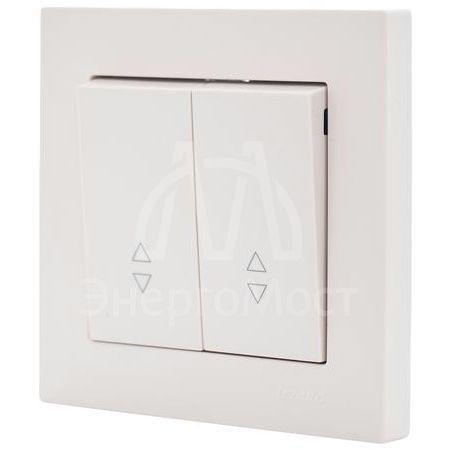 Механизм выключателя проходн. 2-кл.СП VESNA проходной двойной кремов. LEZARD 742-0388-106