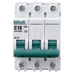 Выключатель автоматический модульный 3п C 16А 4.5кА ВА-101 SchE 11078DEK