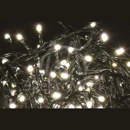 Гирлянда &amp;quot;Нить&amp;quot; 5м 50LED бел.LED бел. IP20 провод зел. 230В с контроллером 8 режимов IEK LGDB110-1-050-05-G-S-20