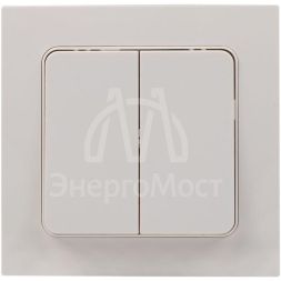 Выключатель 2-кл. Стокгольм 10А бел. PROxima EKF EXV10-023-10