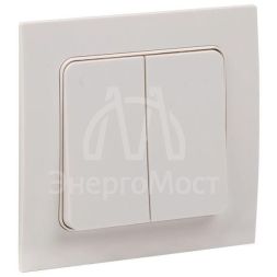 Выключатель 2-кл. Стокгольм 10А бел. PROxima EKF EXV10-023-10