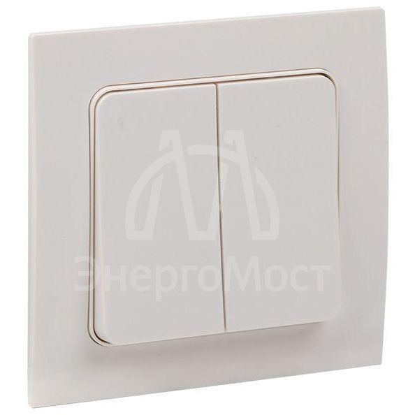 Выключатель 2-кл. Стокгольм 10А бел. PROxima EKF EXV10-023-10