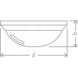 Светильник светодиодный 94 831 NBL-PR1-8-4K-BL-IP65-LED 8Вт 4000К IP65 700лм ЖКХ поликарбонат круг черн. (аналог НПП) Navigator 94831