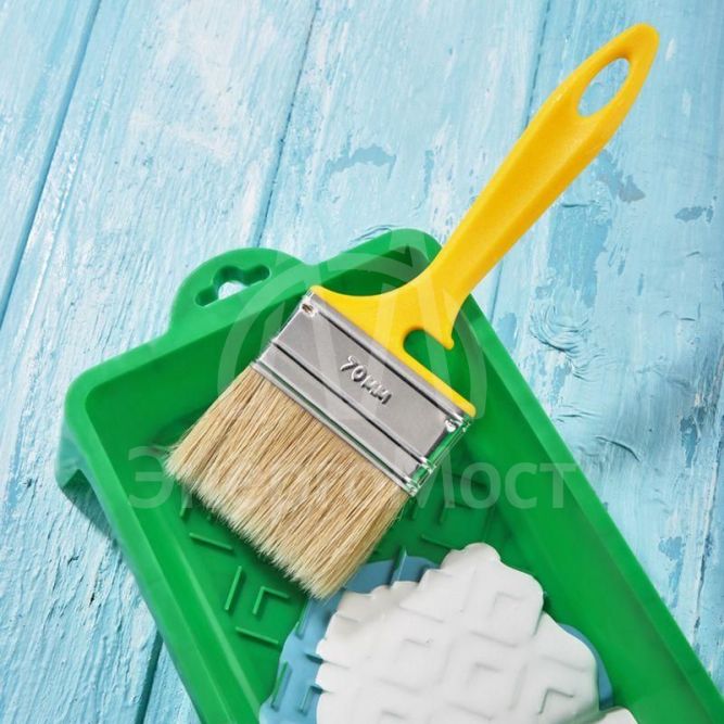 Кисть плоская &amp;quot;Эмали&amp;quot; 70х12мм Rexant 89-0314