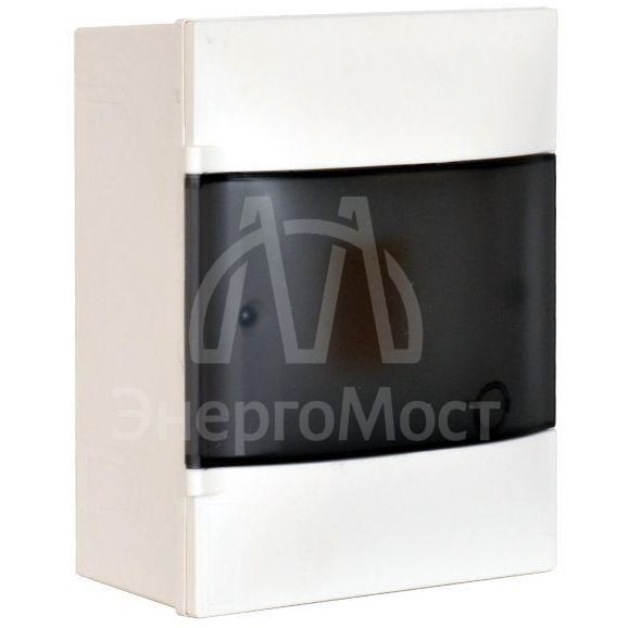 Щиток пластиковый навесной Practibox S 1х4 дым. дверь Leg 134614