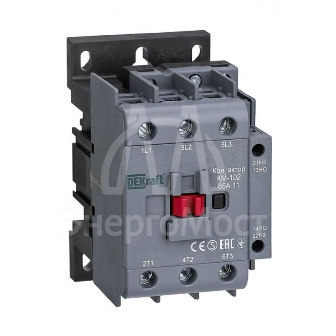 Контактор КМ-102 3п/65А 1НО+1НЗ 230В AC SchE 22008DEK