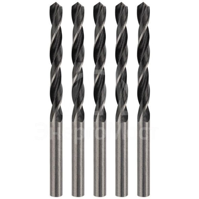 Сверло по металлу 8.0мм HSS DIN 338 (уп.5шт) Kranz KR-91-0625