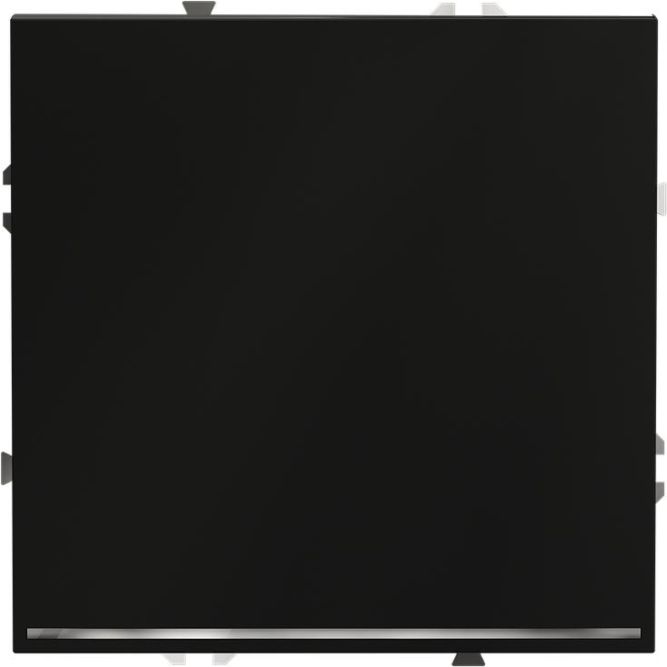 Переключатель проходной 1-кл. СП S70 10А с подсветкой механизм черн. матов. Voltum VLS010408