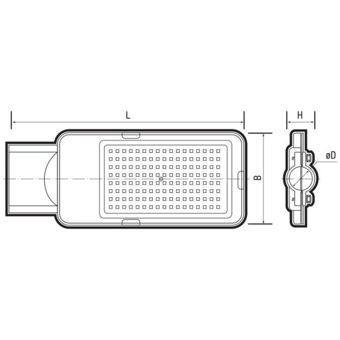 Светильник светодиодный PSL 08 GR 200Вт 5000К IP65 140/70град. ДКУ уличный консольный с линзовым модулем Pro JazzWay 5045866