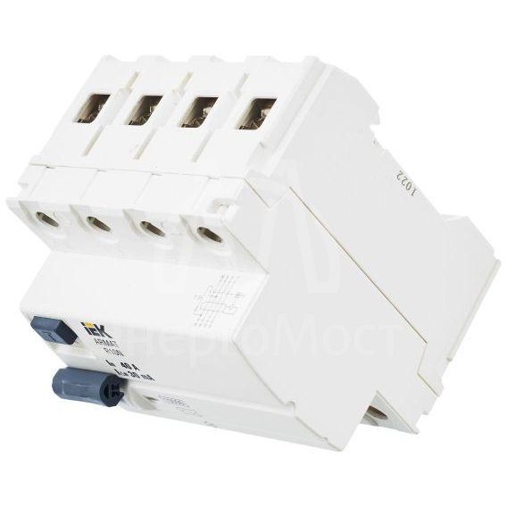 Выключатель дифференциального тока 4п 40А 30мА тип AC ВДТ R10N ARMAT IEK AR-R10N-4-040C030