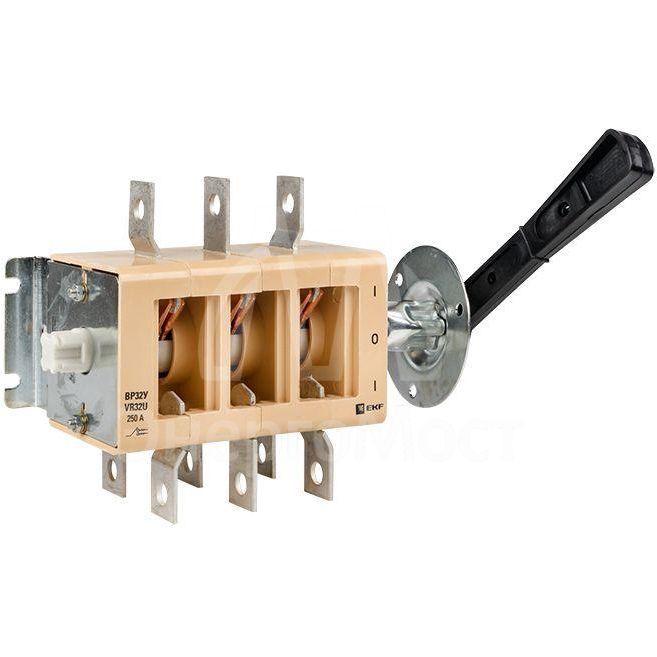 Выключатель-разъединитель ВР32У-35B71250 250А 2 напр. с дугогасит. камерами съемная лев./прав. рукоятка MAXima EKF uvr32-35b71250