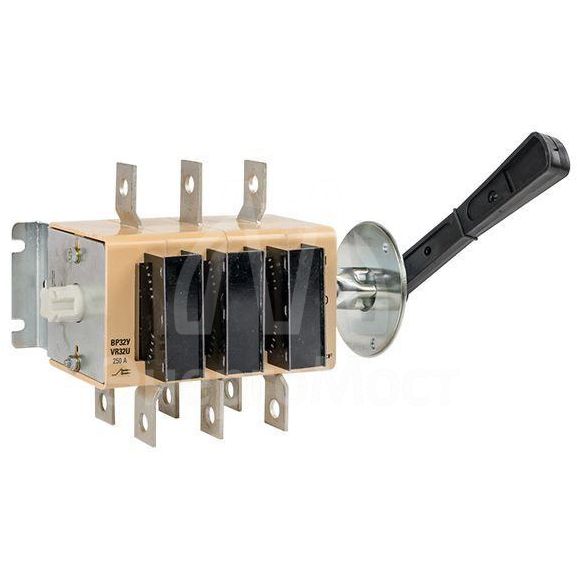 Выключатель-разъединитель ВР32У-35B71250 250А 2 напр. с дугогасит. камерами съемная лев./прав. рукоятка MAXima EKF uvr32-35b71250