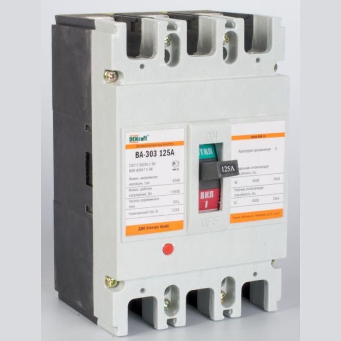 Выключатель автоматический 3п 125А 30кА ВА-303 SchE 21009DEK