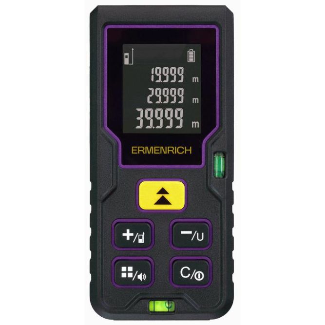 Рулетка лазерная Reel PLUS GD40 фиолет. Ermenrich 84643