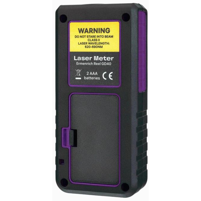 Рулетка лазерная Reel PLUS GD40 фиолет. Ermenrich 84643