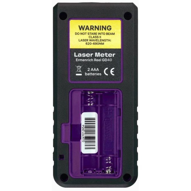 Рулетка лазерная Reel PLUS GD40 фиолет. Ermenrich 84643