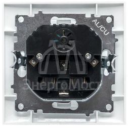 Розетка 1-м СП Валенсия 16А IP20 с заземл. защ. шторки с 2-мя заряд. устройствами USB 2.1А бел. PROxima EKF EWR16-028-10-2USB