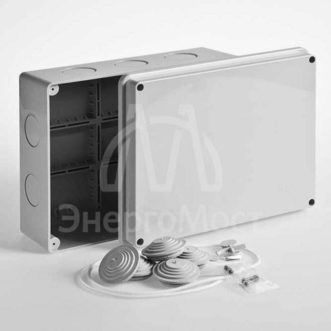 Коробка распределительная ОП 240х195х90мм IP55 без гермет. Ruvinil 67066