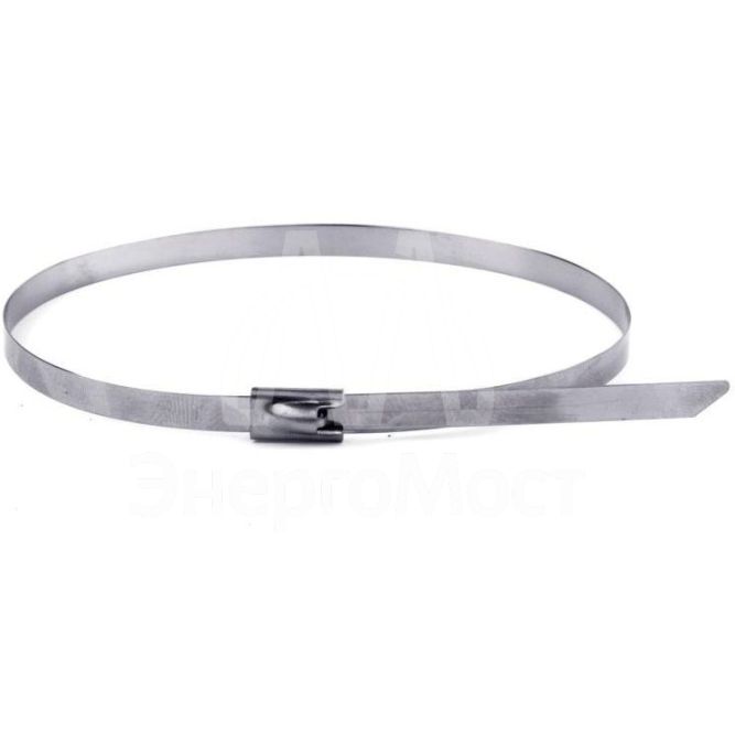 Хомут кабельный 4.6х150 нерж. сталь AISI 304 серебр. (уп.50шт) DKC 27403