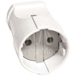 Штепсель без заземл. бел. UNIVersal А115