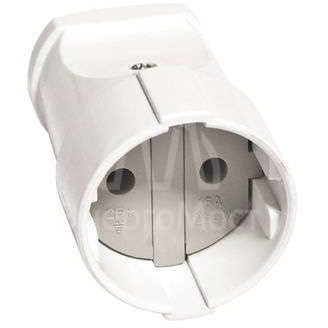 Штепсель без заземл. бел. UNIVersal А115