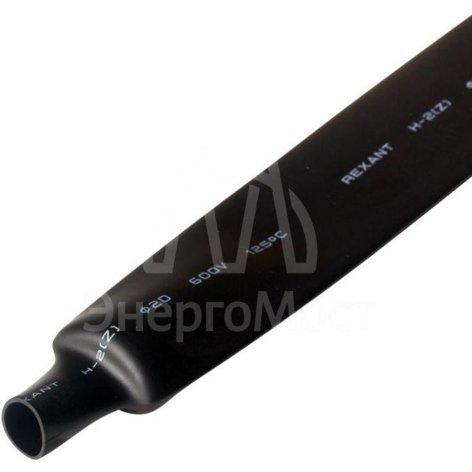 Трубка термоусадочная 20.0/10.0 1м черн. Rexant 22-0008