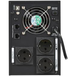 Источник бесперебойного питания ELECTRA ET 3кВ.А/1.8кВт с АКБ 4х9А.ч USB Schuko ITK EET-3000VA-1-004-S