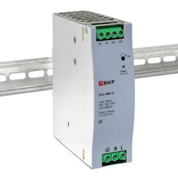 Блок питания на DIN-рейку 120Вт Uвх ~ 220В AC Uвых - 12В DC постоянного тока EKF DR-E-120W-12