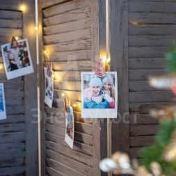 Прищепка деревянная &amp;quot;Елочки&amp;quot; 14.5х4.5х1.6см роз. (уп.6шт) Neon-Night 504-032