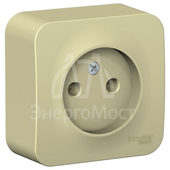 Розетка 1-м ОП BLANCA 16А 250В без шторок без заземл. изол. пласт. беж. SchE BLNRA000117
