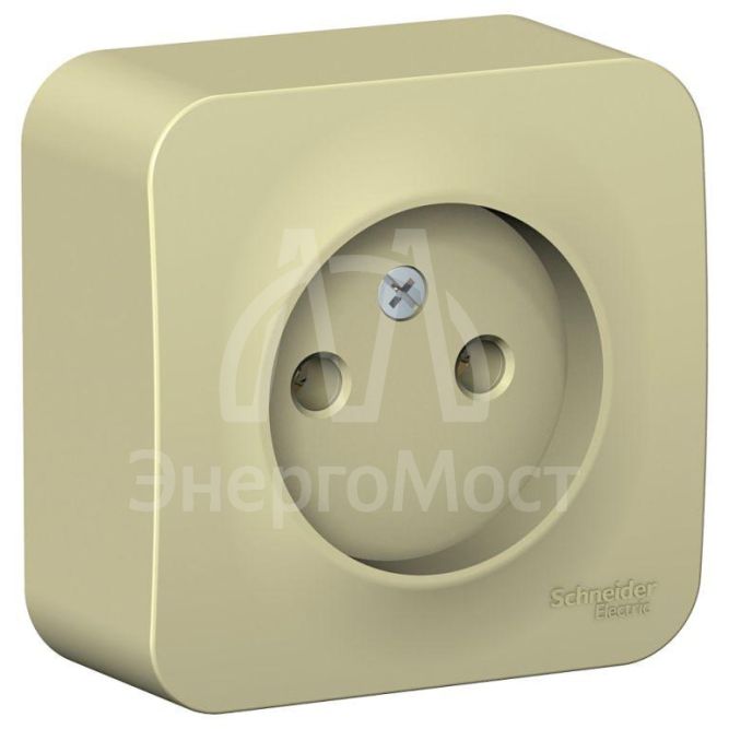 Розетка 1-м ОП BLANCA 16А 250В без шторок без заземл. изол. пласт. беж. SchE BLNRA000117
