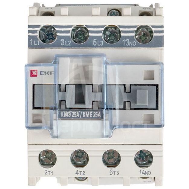 Контактор КМЭ 25А кат. 380В AC 1НЗ EKF ctr-s-25-380-nc