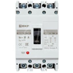 Выключатель автоматический 3п 100/25А 35кА ВА-99М PROxima EKF mccb99-100-25m