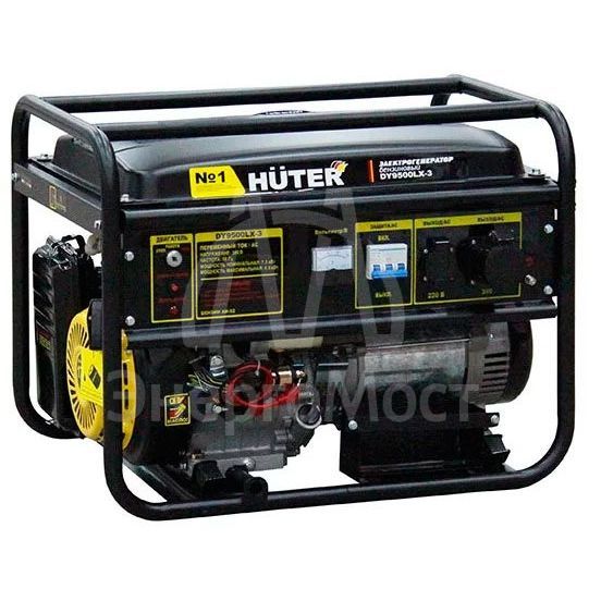 Портативный бензогенератор Huter DY9500LX-3