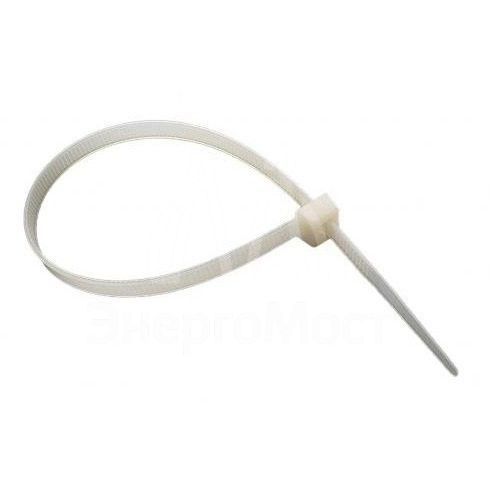 Хомуты нейлоновые (стяжки) белые 100 шт. Вихрь 4,8*200 Б