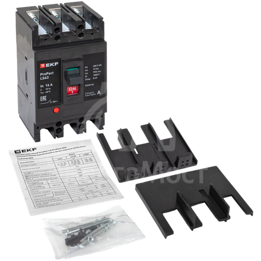 Выключатель автоматический 3п 16А 15кА LS63 ProPact EKF mccb-63-15-3-16-ls