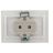Розетка 2-м СП Мира 16А IP20 без заземл. керам. бел./бел. LEZARD 701-0202-128