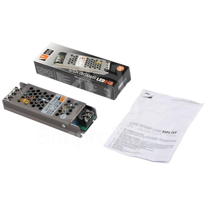 Блок питания для светодиодной ленты 60Вт 2.5А 24В IP20 BSPS метал. Pro JazzWay 5015500