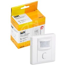 Детектор движения ДД 029 600Вт угол обз. 140град. дальн. 9м IP20 бел. IEK LDD12-029-600-001