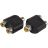 Переходник аудио гнездо RCA - 2 гнезда RCA блист. Rexant 06-0163-A